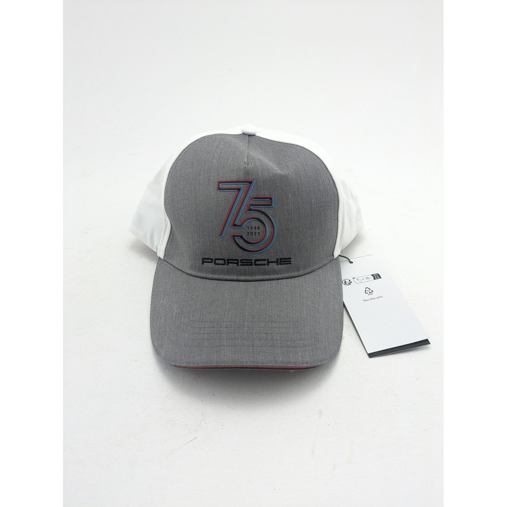 Exclusive Porsche 911 75 Year Anniversary Hat with 3D print / Gray Baseball Cap